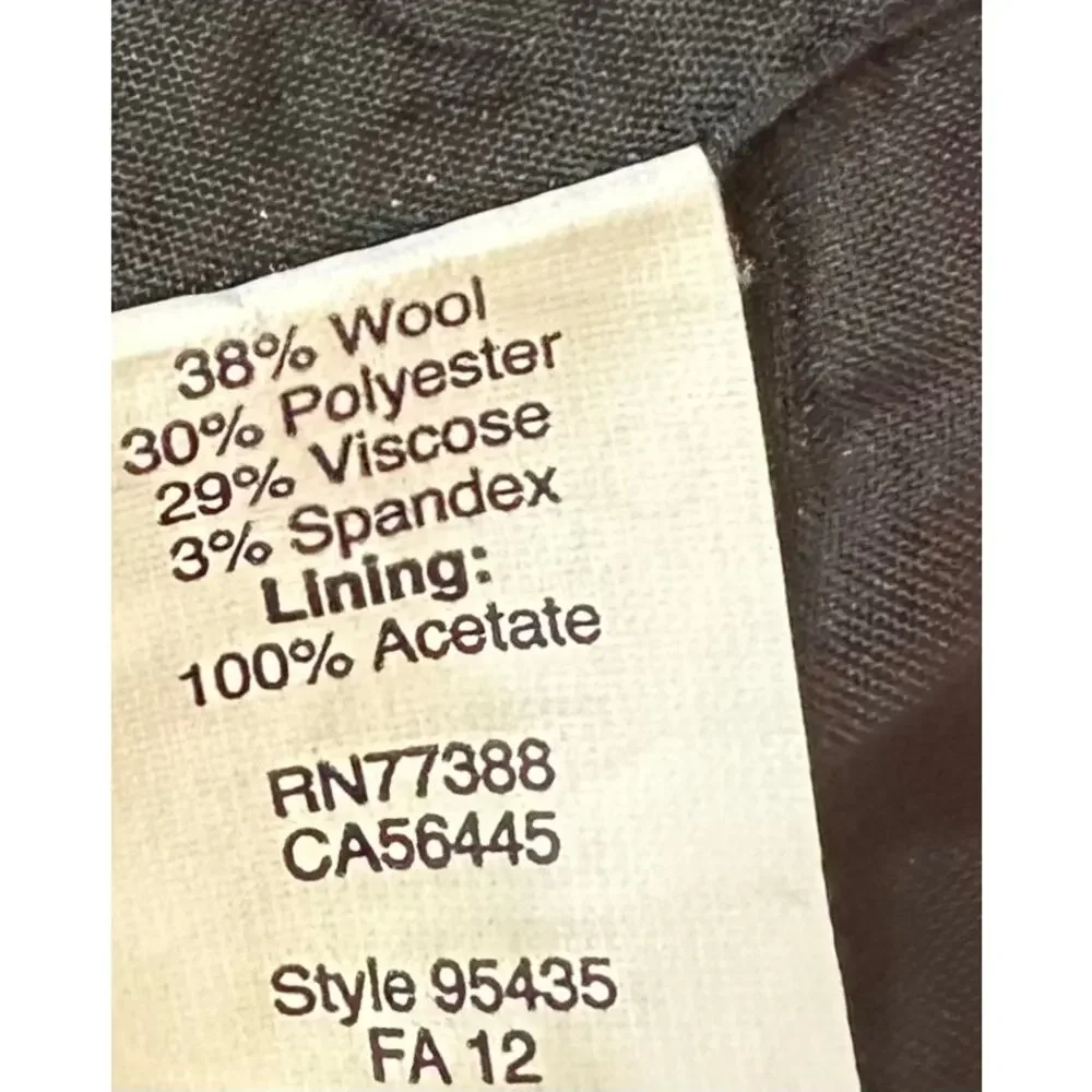 J. Crew Wool Blend Sidewalk Skirt Black 95435 Size 0